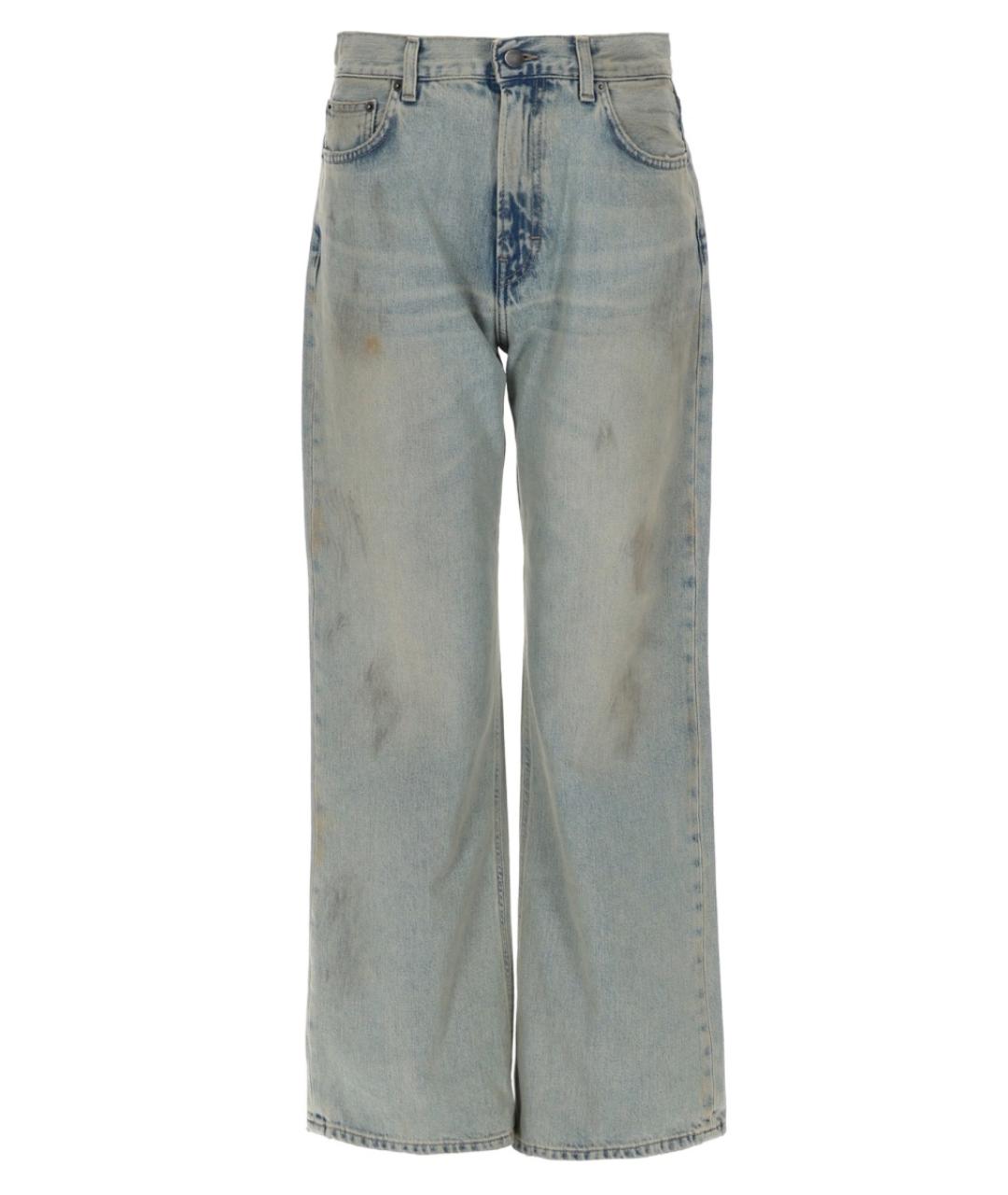 HAIKURE Синие хлопковые прямые джинсы, фото 1