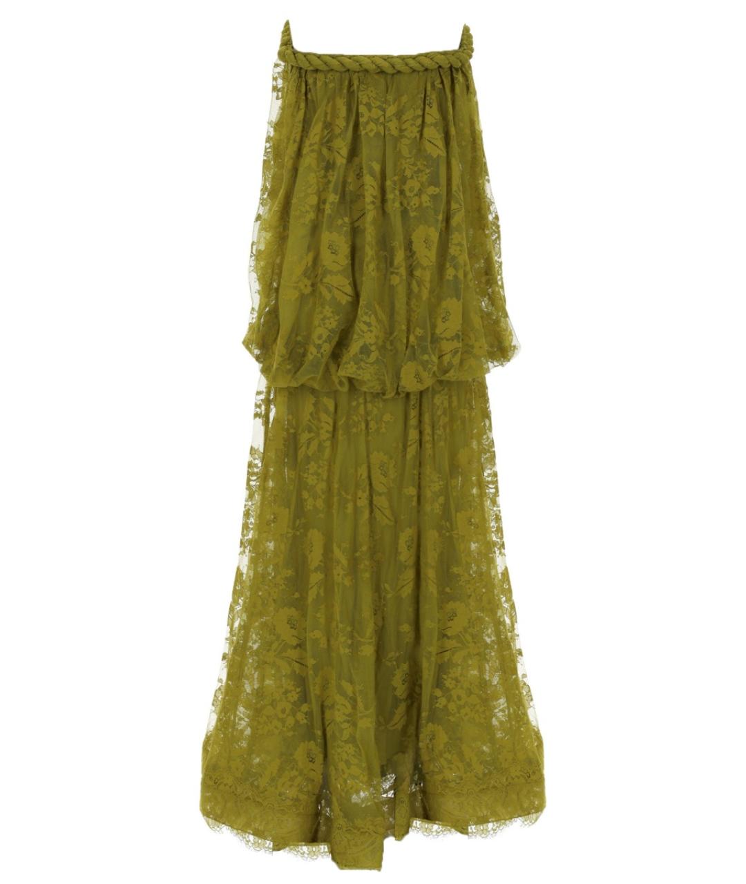 ZIMMERMANN Зеленые полиамидовое вечернее платье, фото 2