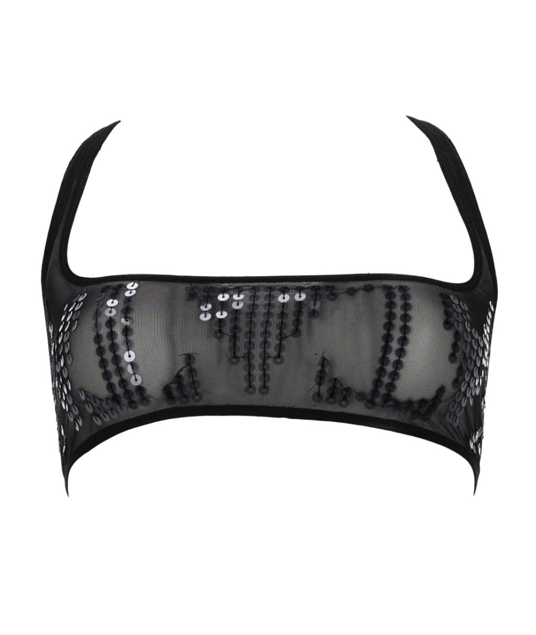 RICK OWENS Черная полиамидовая майка, фото 1