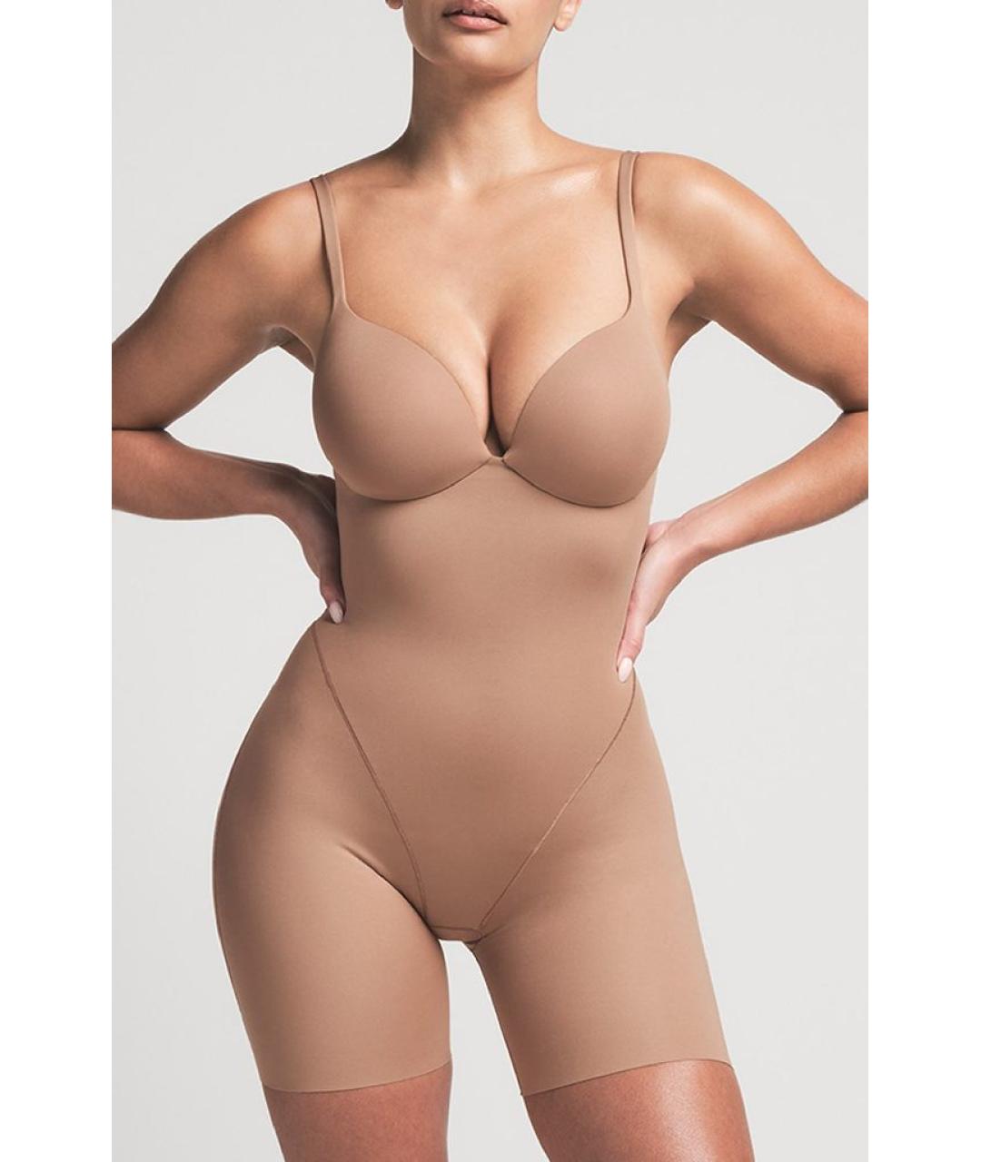 SKIMS Бежевое полиамидовое боди, фото 2