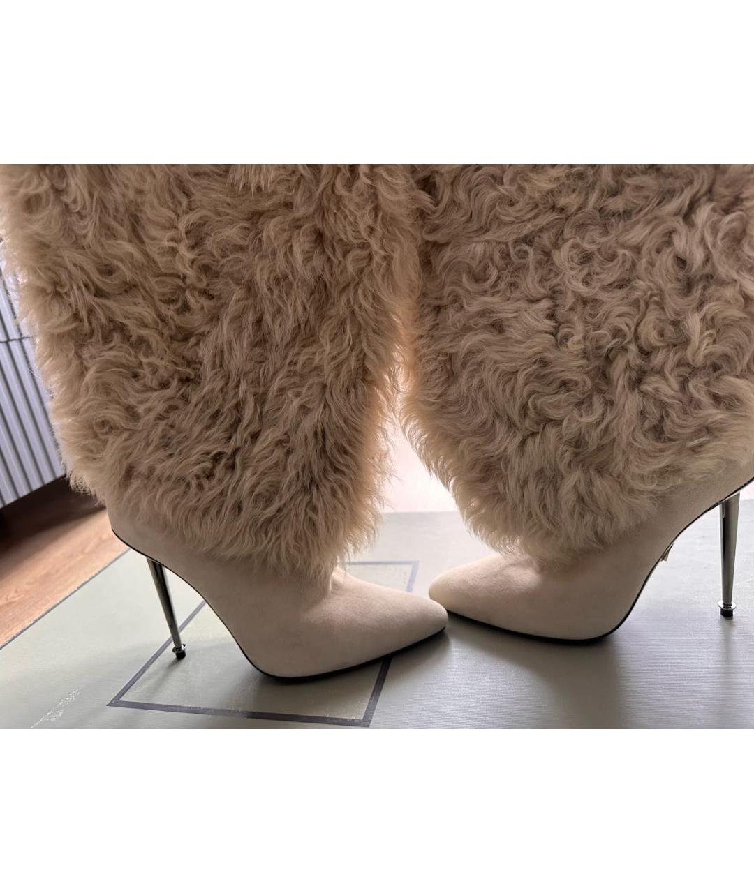 TOM FORD Бежевые сапоги, фото 4