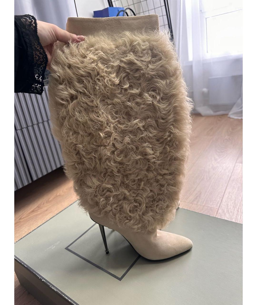 TOM FORD Бежевые сапоги, фото 7