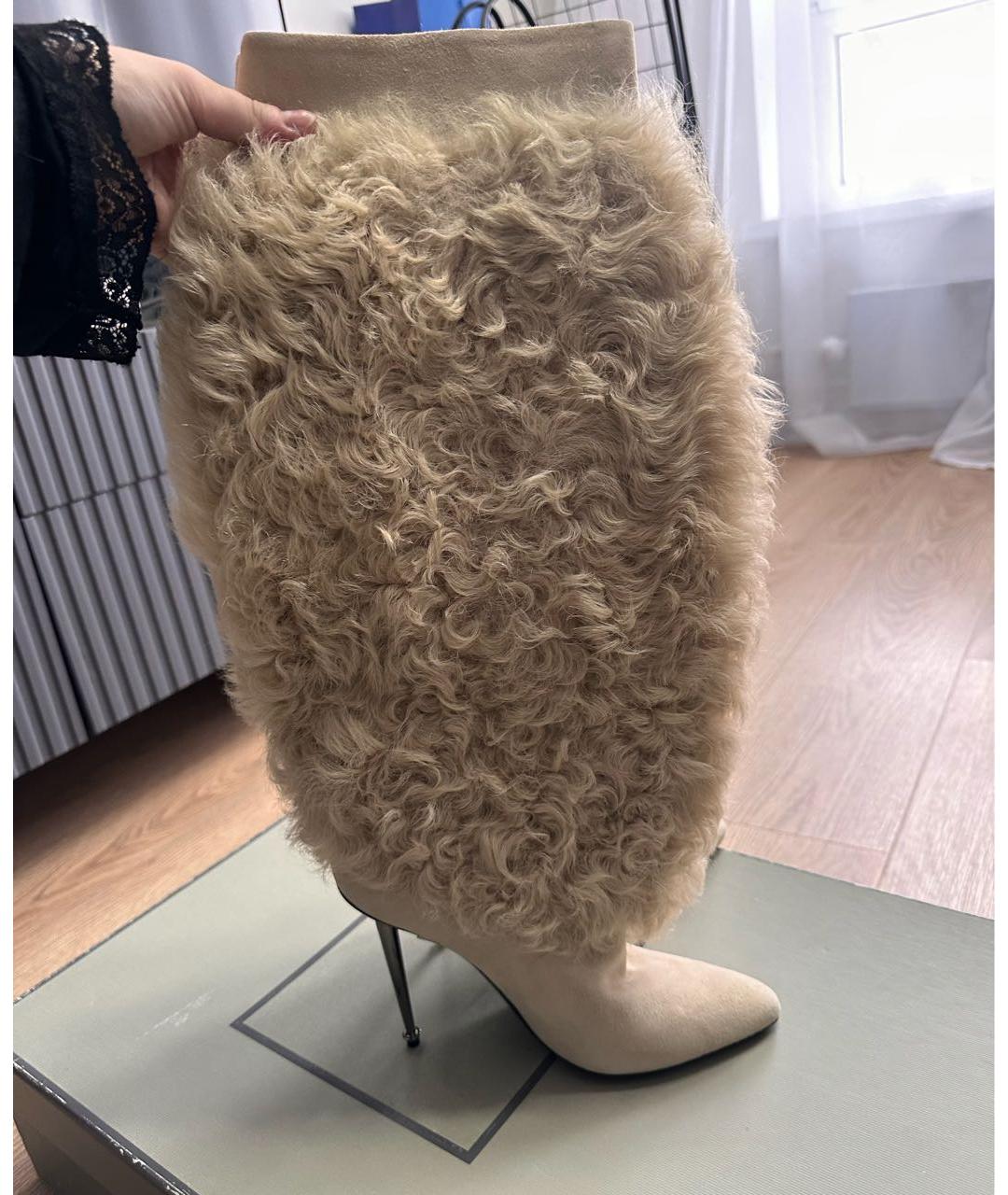 TOM FORD Бежевые сапоги, фото 8