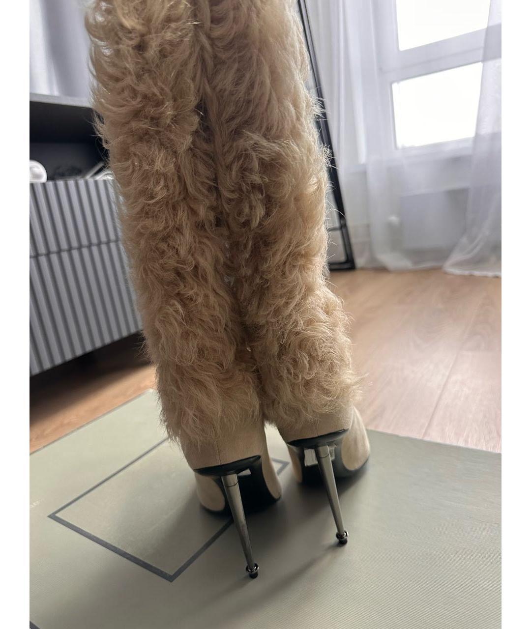 TOM FORD Бежевые сапоги, фото 5