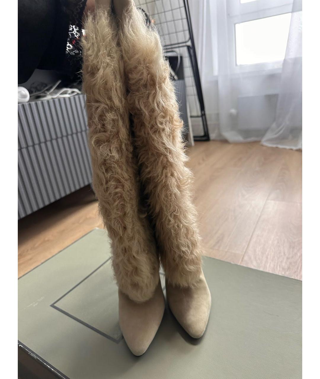 TOM FORD Бежевые сапоги, фото 3