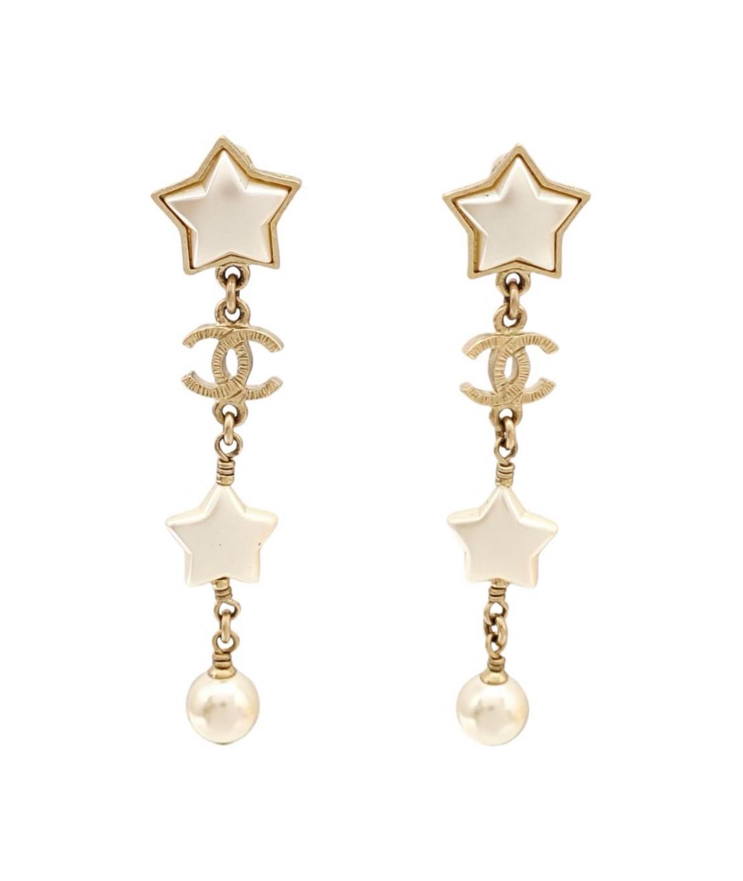 CHANEL Золотые серьги, фото 1