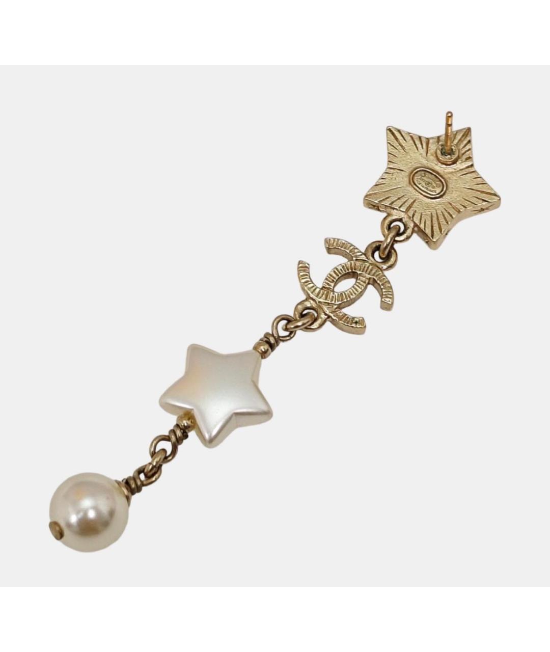 CHANEL Золотые серьги, фото 3