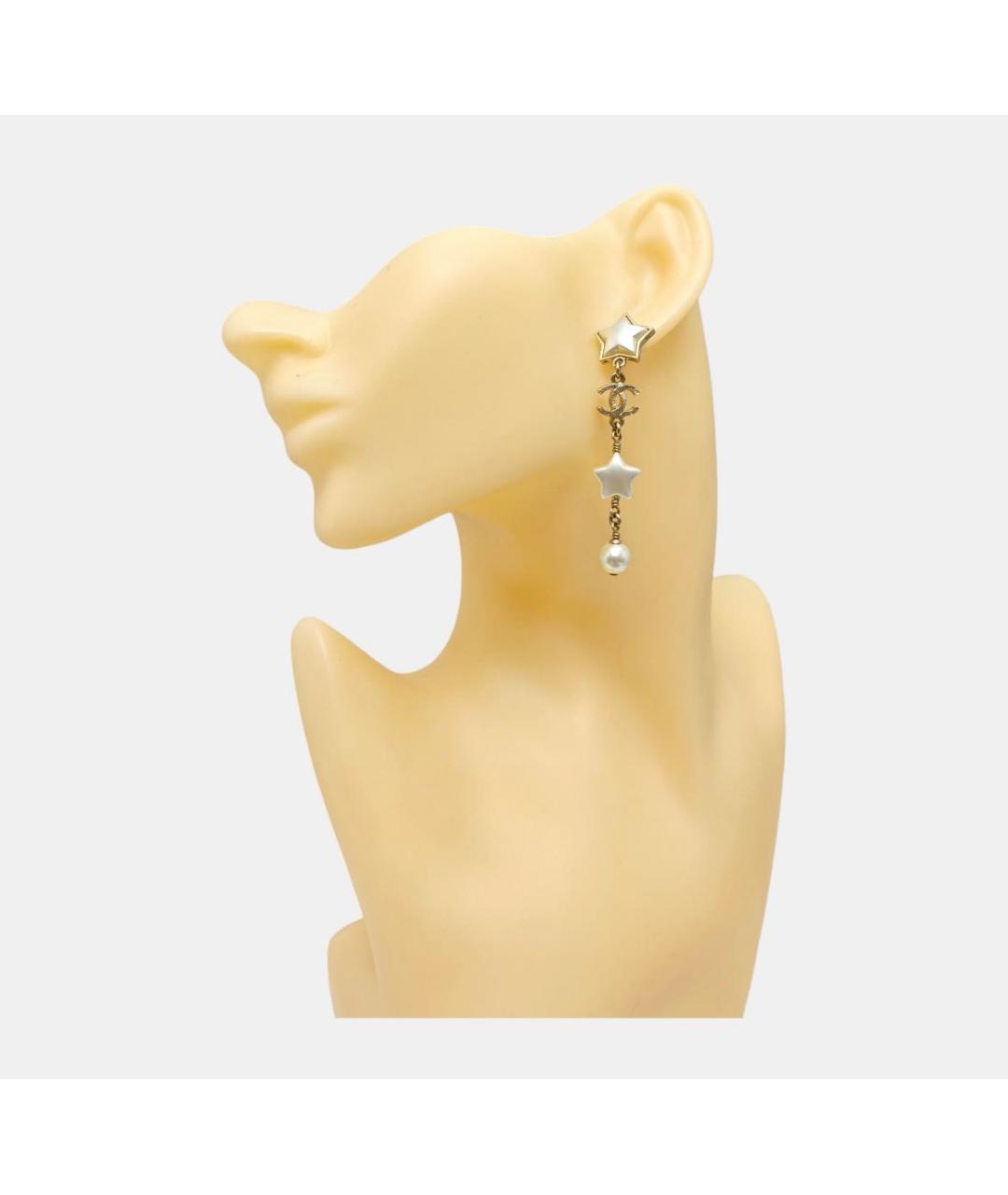 CHANEL Золотые серьги, фото 7