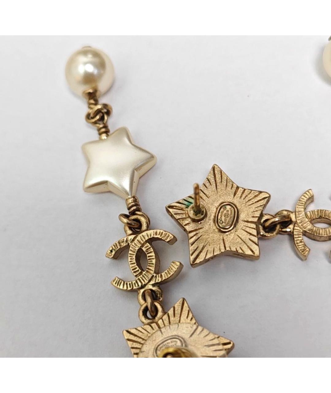 CHANEL Золотые серьги, фото 6