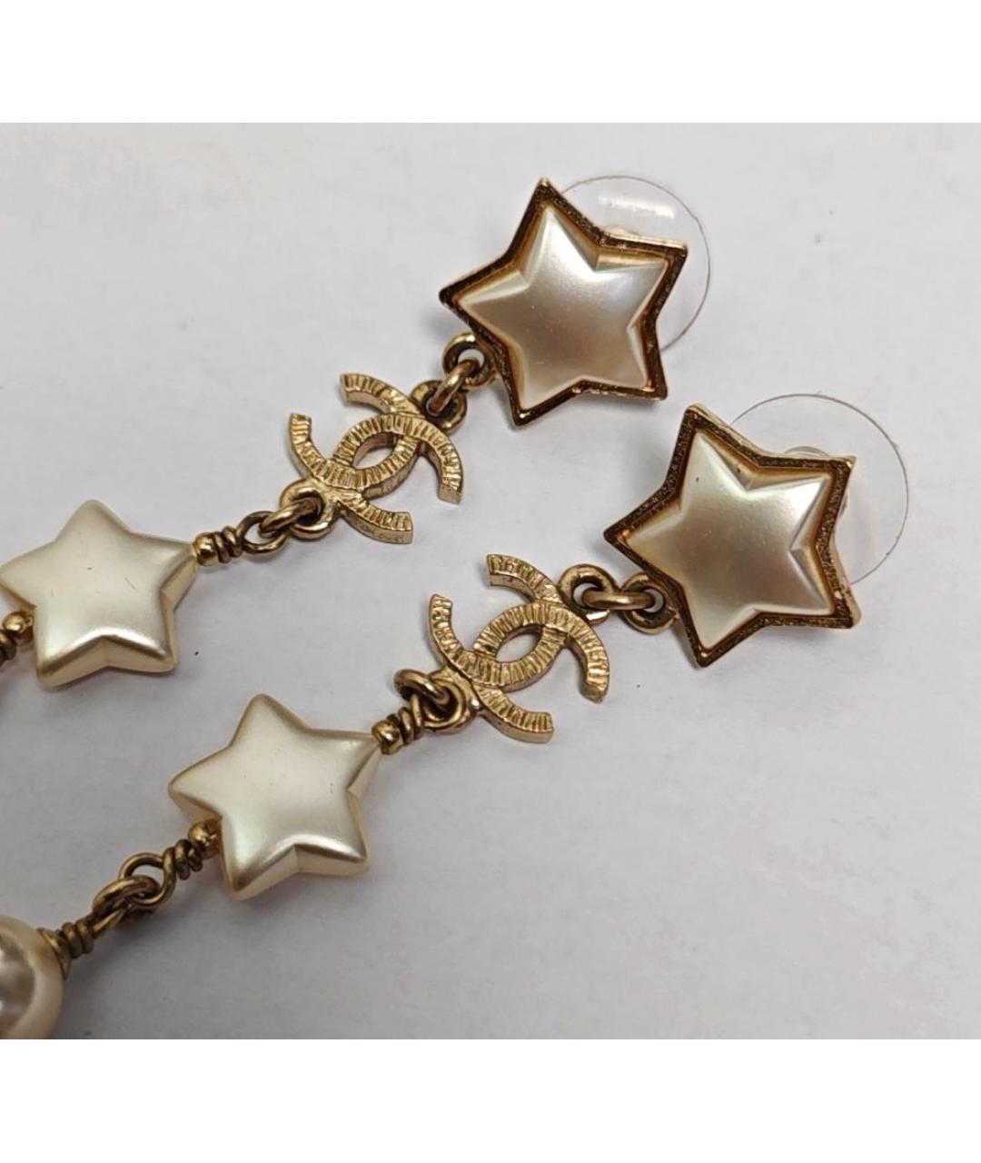 CHANEL Золотые серьги, фото 4