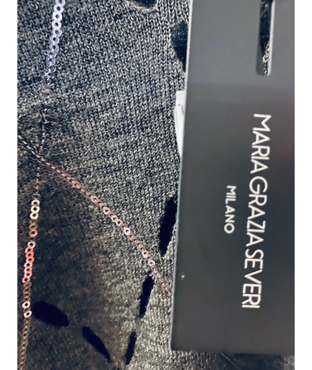 MARIA GRAZIA SEVERI Серый вискозный джемпер / свитер, фото 6
