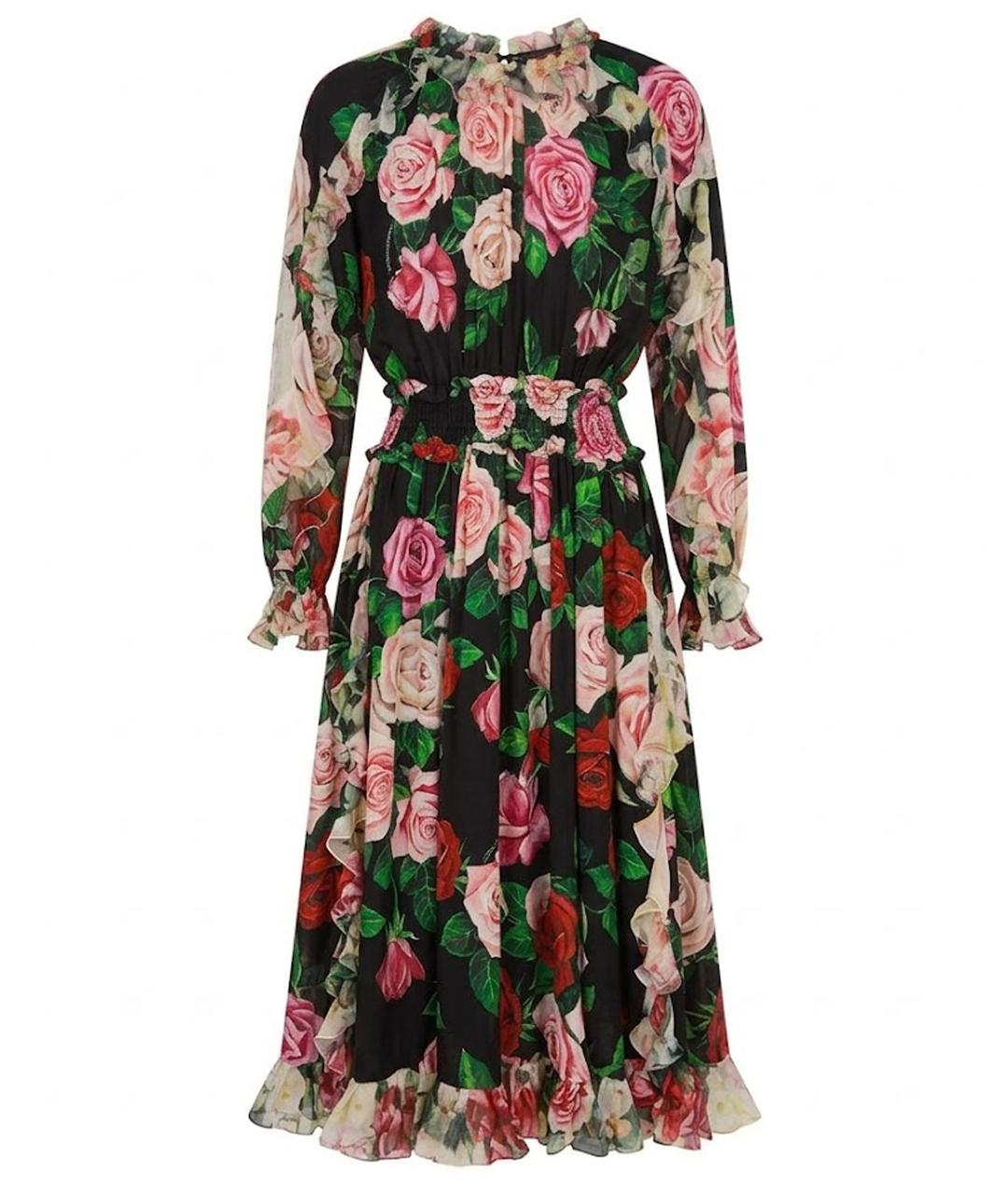 DOLCE&GABBANA Мульти шелковый сарафан, фото 1