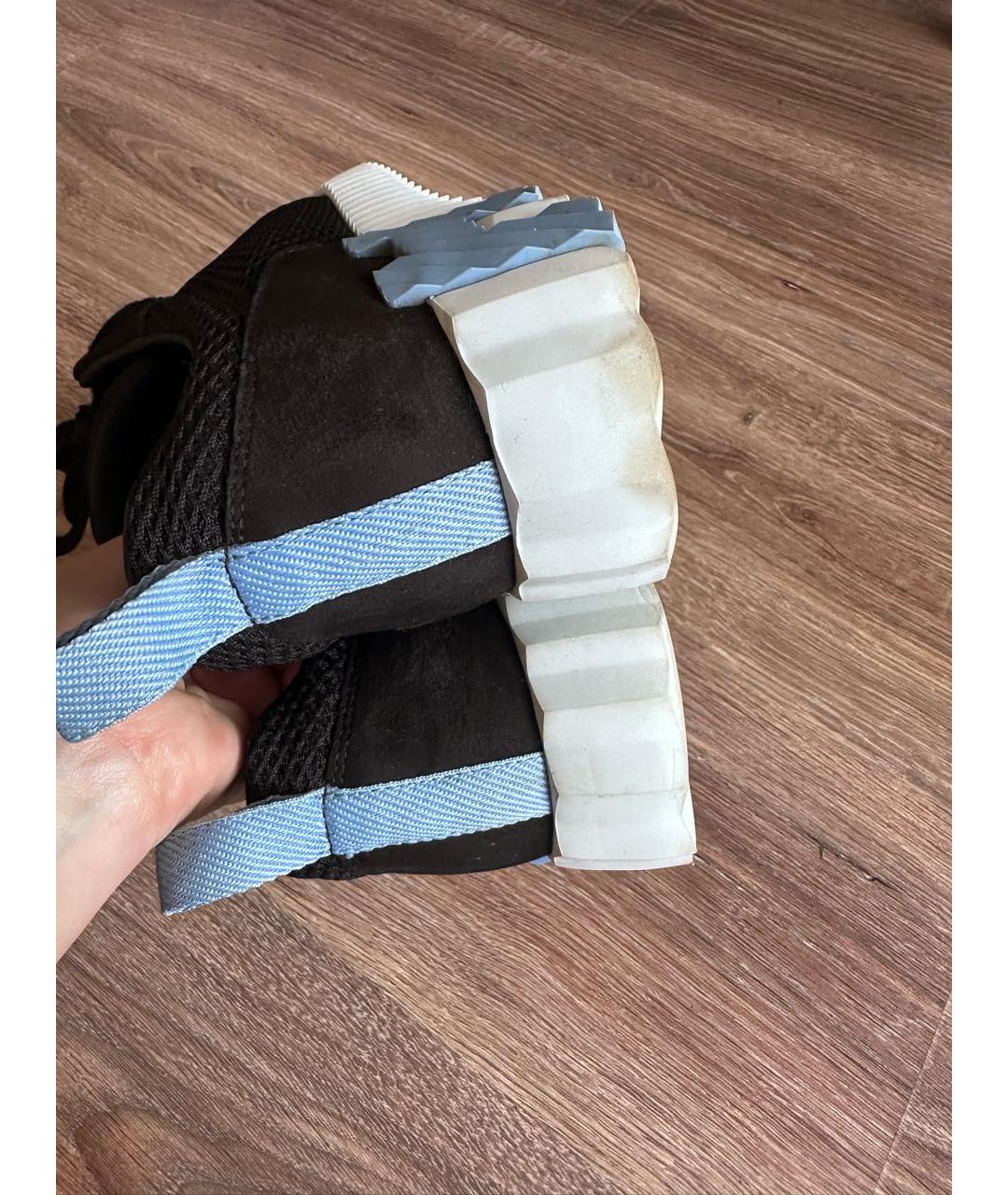 HERMES Черные кроссовки, фото 7