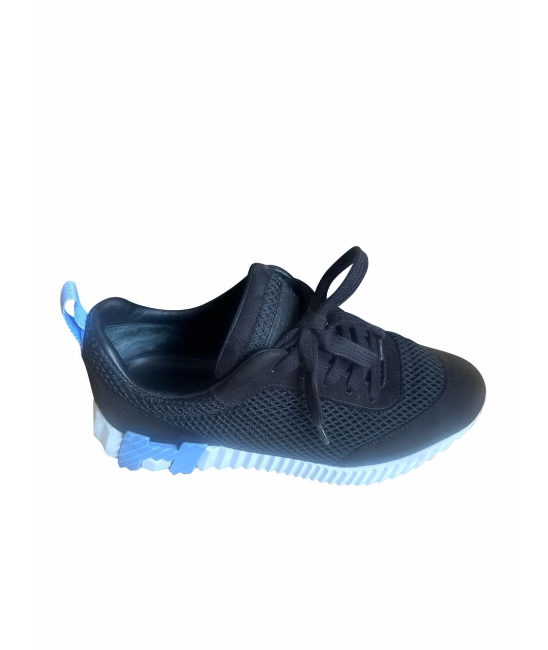 HERMES Черные кроссовки, фото 1