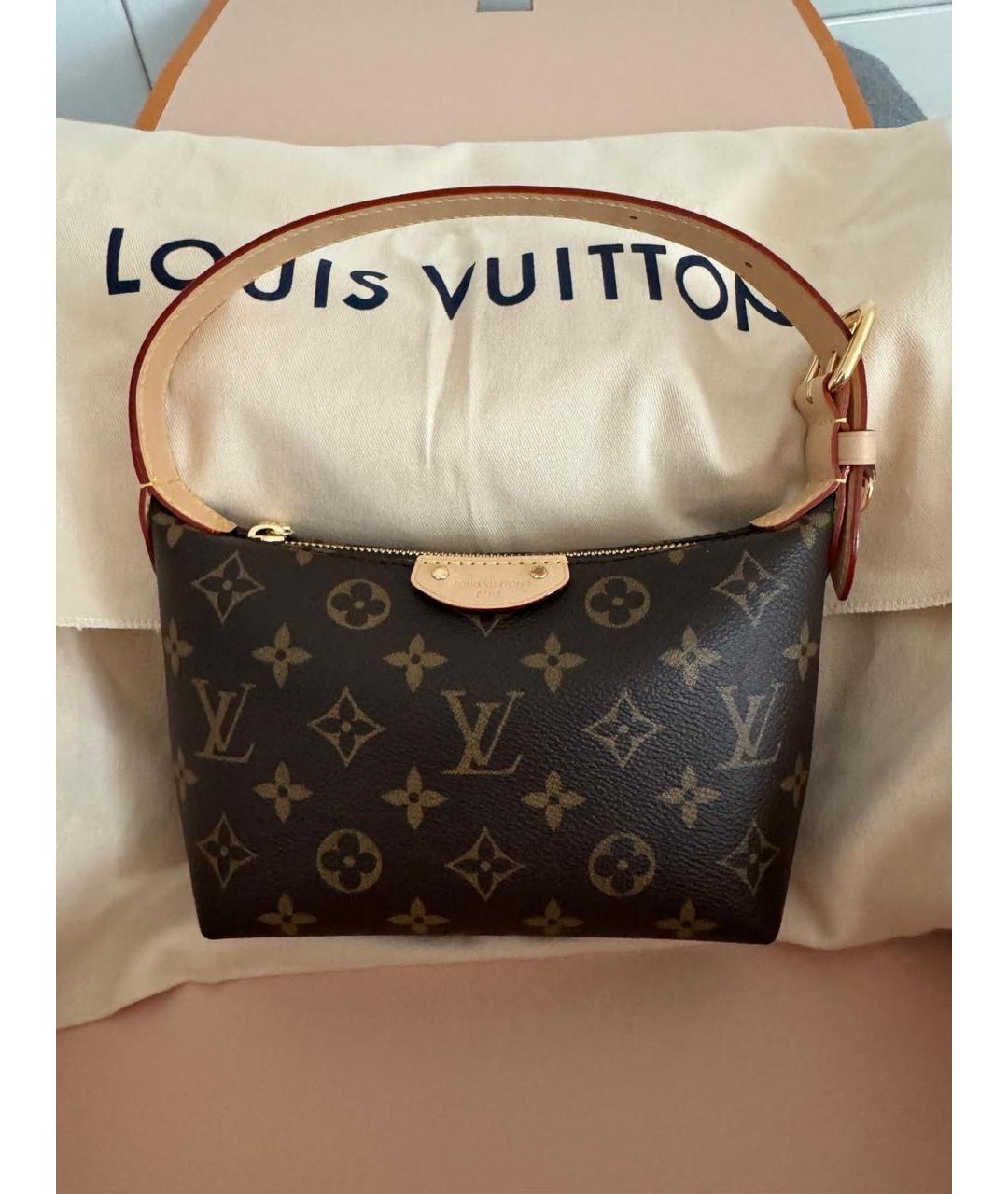 LOUIS VUITTON Коричневая сумка с короткими ручками, фото 7