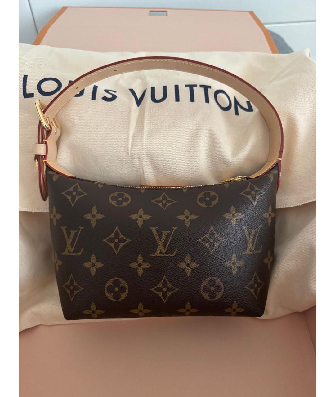 LOUIS VUITTON Коричневая сумка с короткими ручками, фото 2