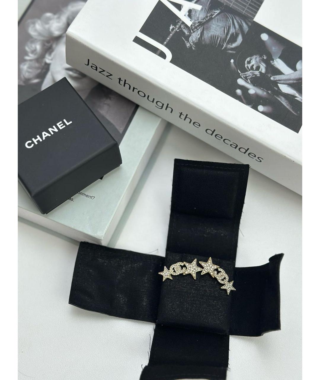 CHANEL Золотые серьги, фото 9