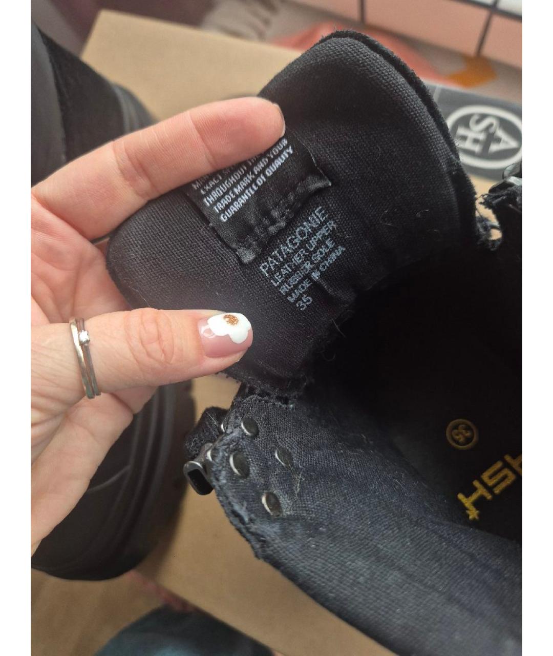 ASH Черные кожаные ботинки, фото 5