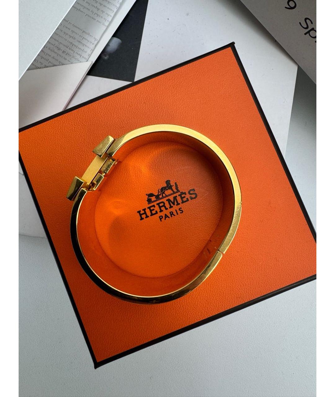 HERMES Золотой браслет, фото 3