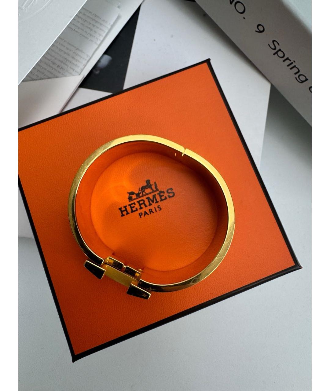 HERMES Золотой браслет, фото 2