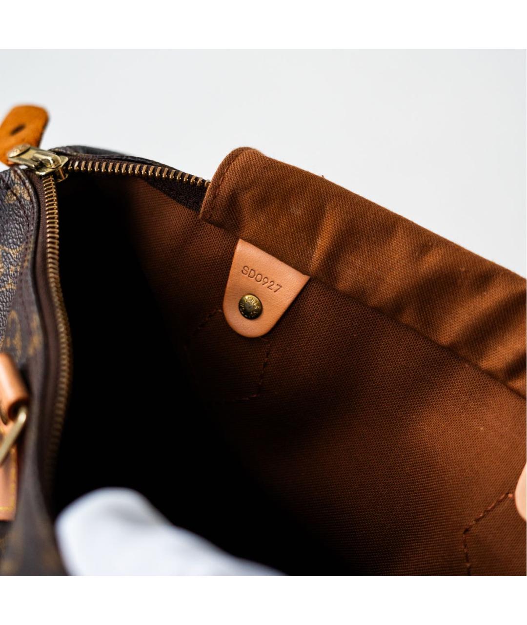 LOUIS VUITTON Коричневая сумка с короткими ручками, фото 4
