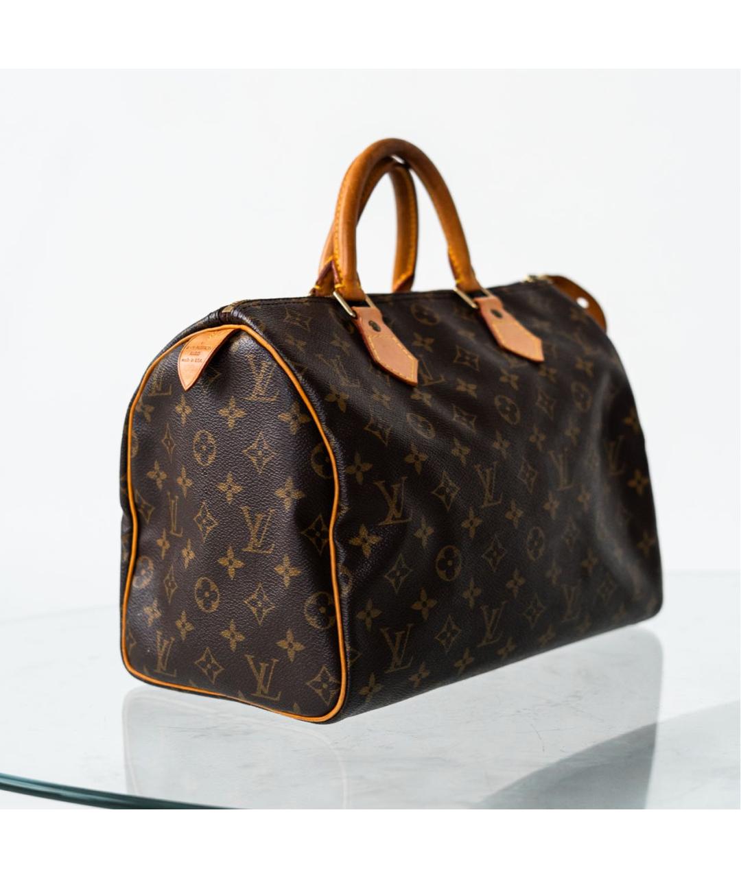 LOUIS VUITTON Коричневая сумка с короткими ручками, фото 2