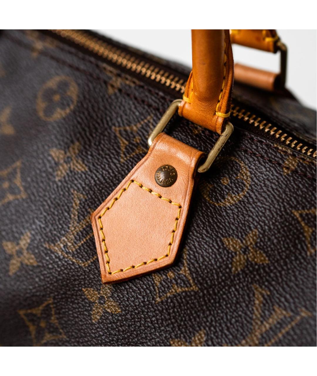 LOUIS VUITTON Коричневая сумка с короткими ручками, фото 5