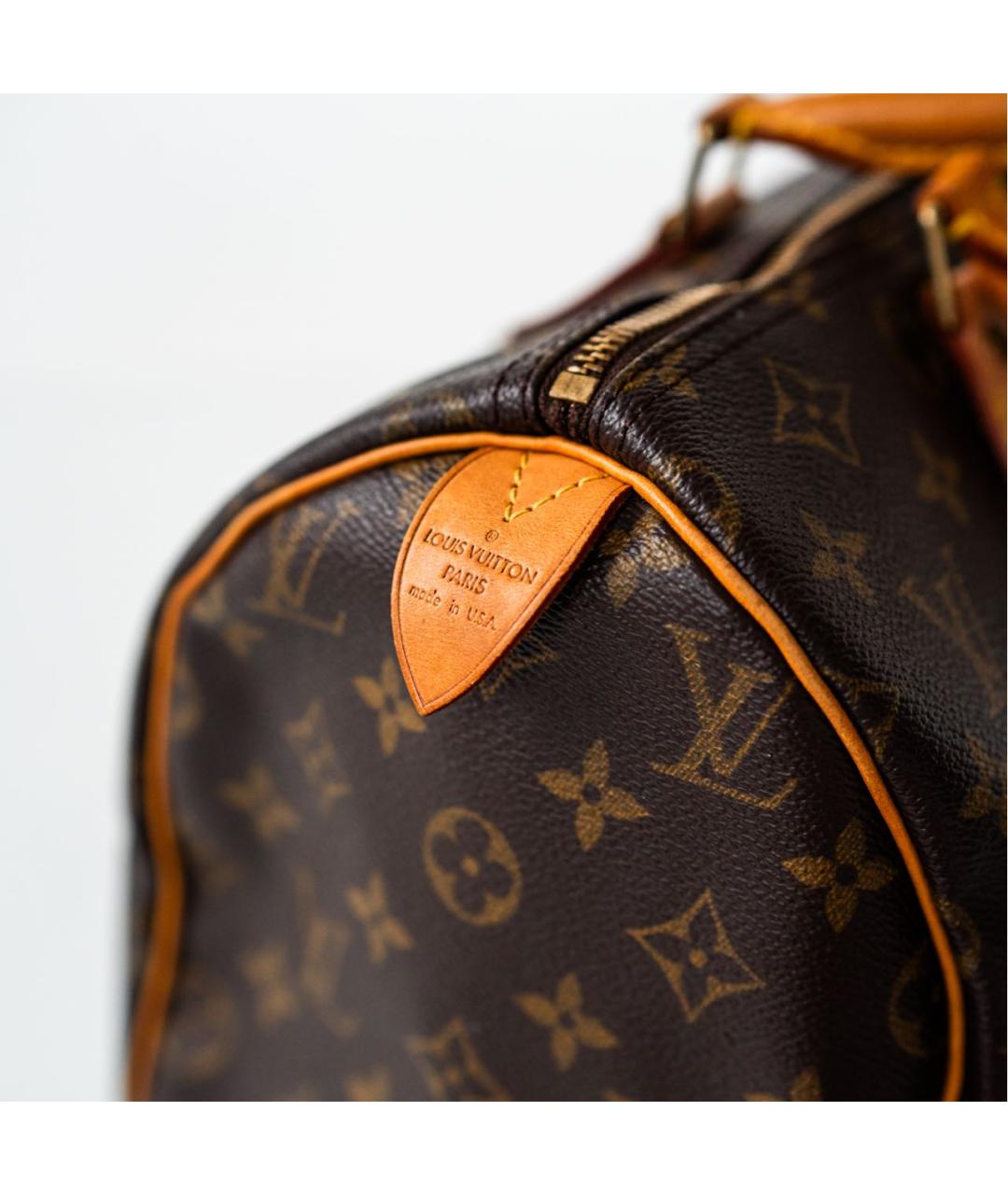 LOUIS VUITTON Коричневая сумка с короткими ручками, фото 3