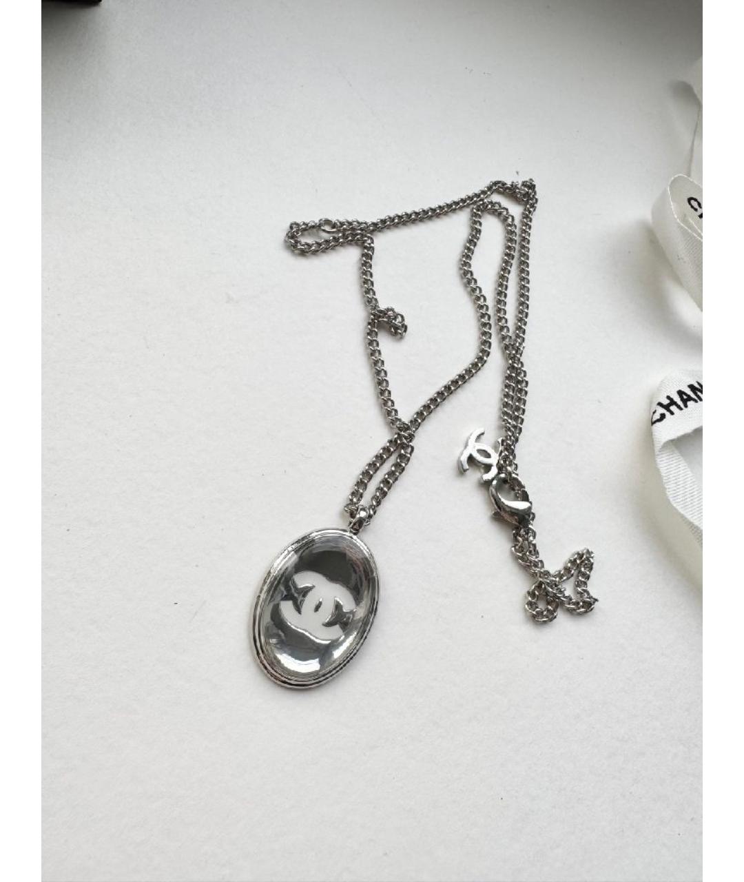 CHANEL Серебрянный металлический кулон, фото 2