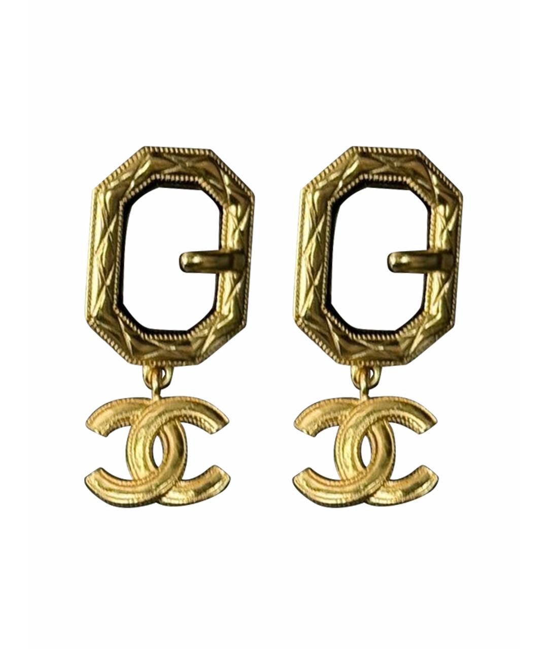 CHANEL Золотые серьги, фото 1