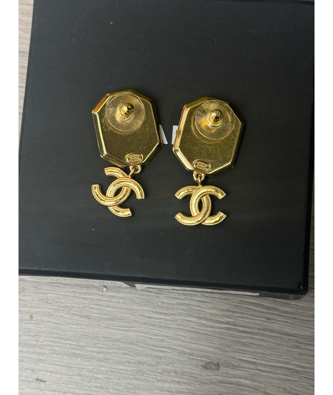CHANEL Золотые серьги, фото 3