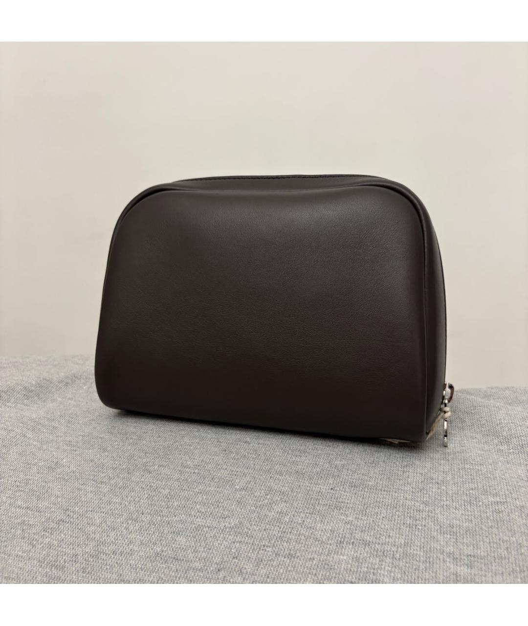 BRUNELLO CUCINELLI Черная кожаная барсетка, фото 3