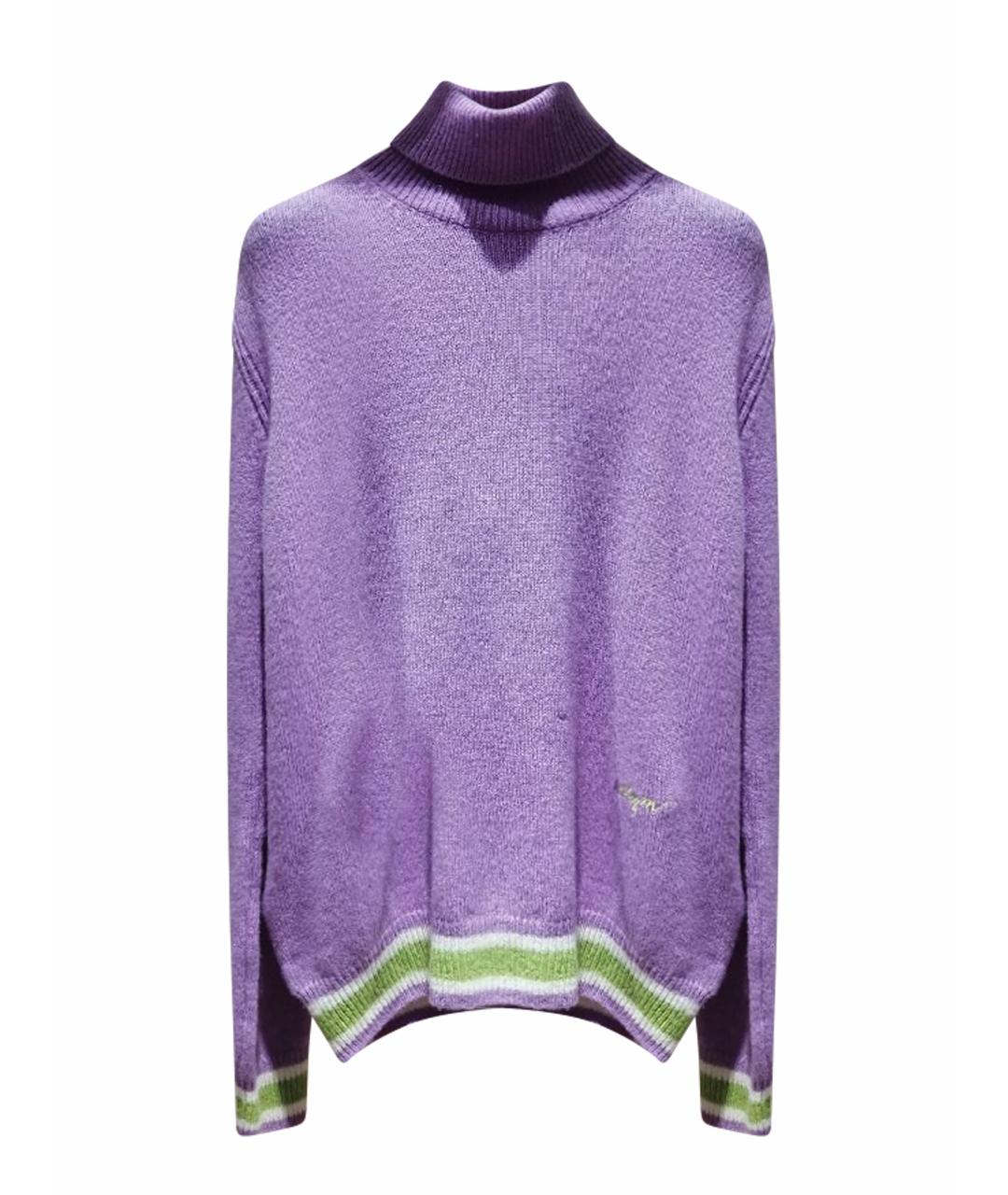 MSGM Фиолетовая шерстяная водолазка, фото 1