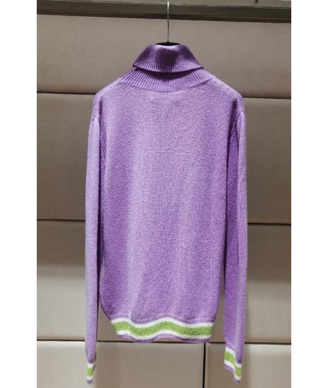 MSGM Фиолетовая шерстяная водолазка, фото 2