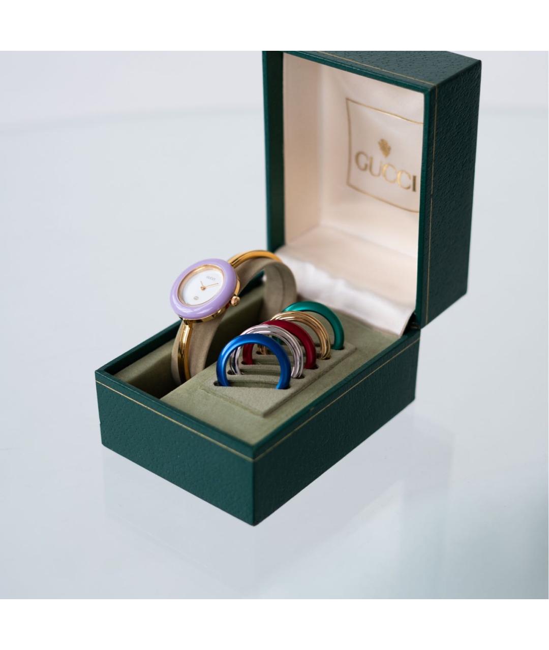 GUCCI Золотые позолоченные часы, фото 6