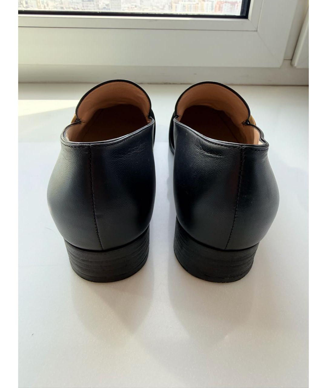 GUCCI Черные кожаные лоферы, фото 4