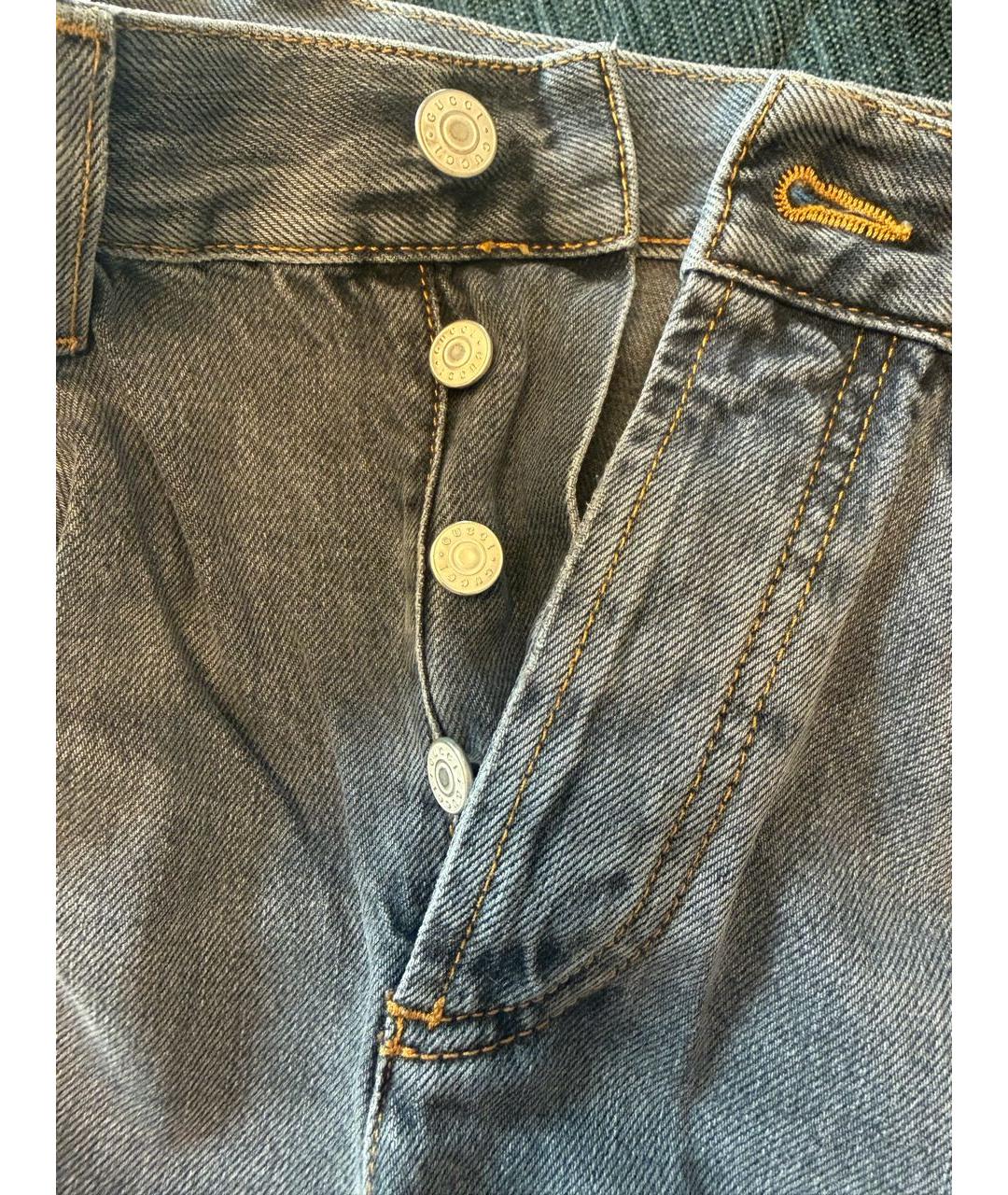 GUCCI Серые прямые джинсы, фото 3