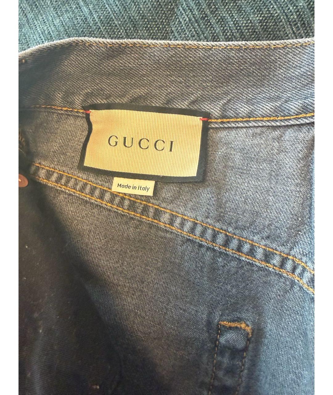 GUCCI Серые прямые джинсы, фото 2