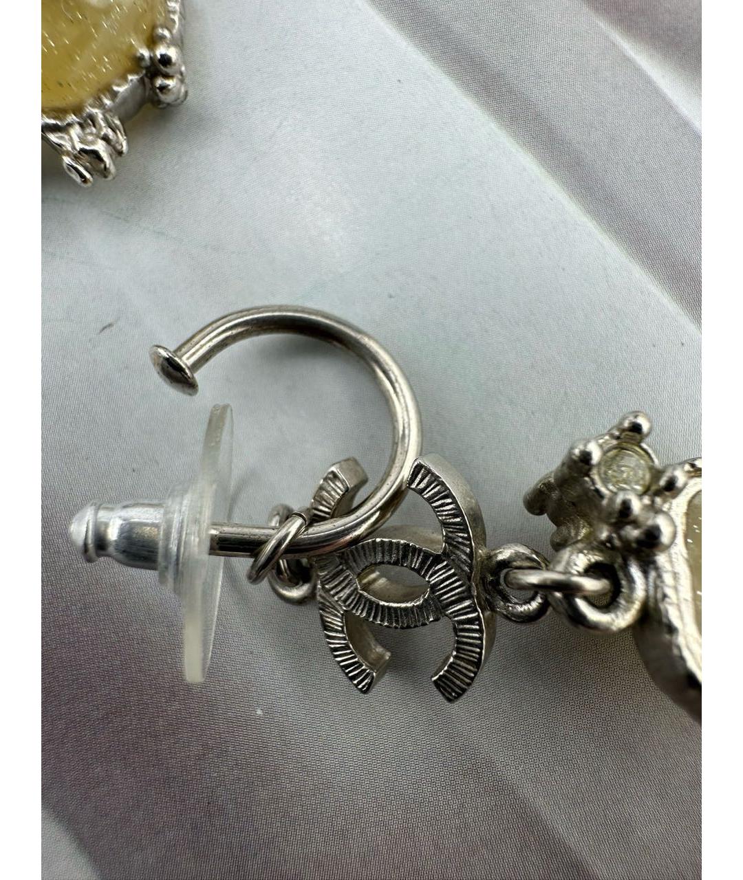 CHANEL Серебряные серьги, фото 7