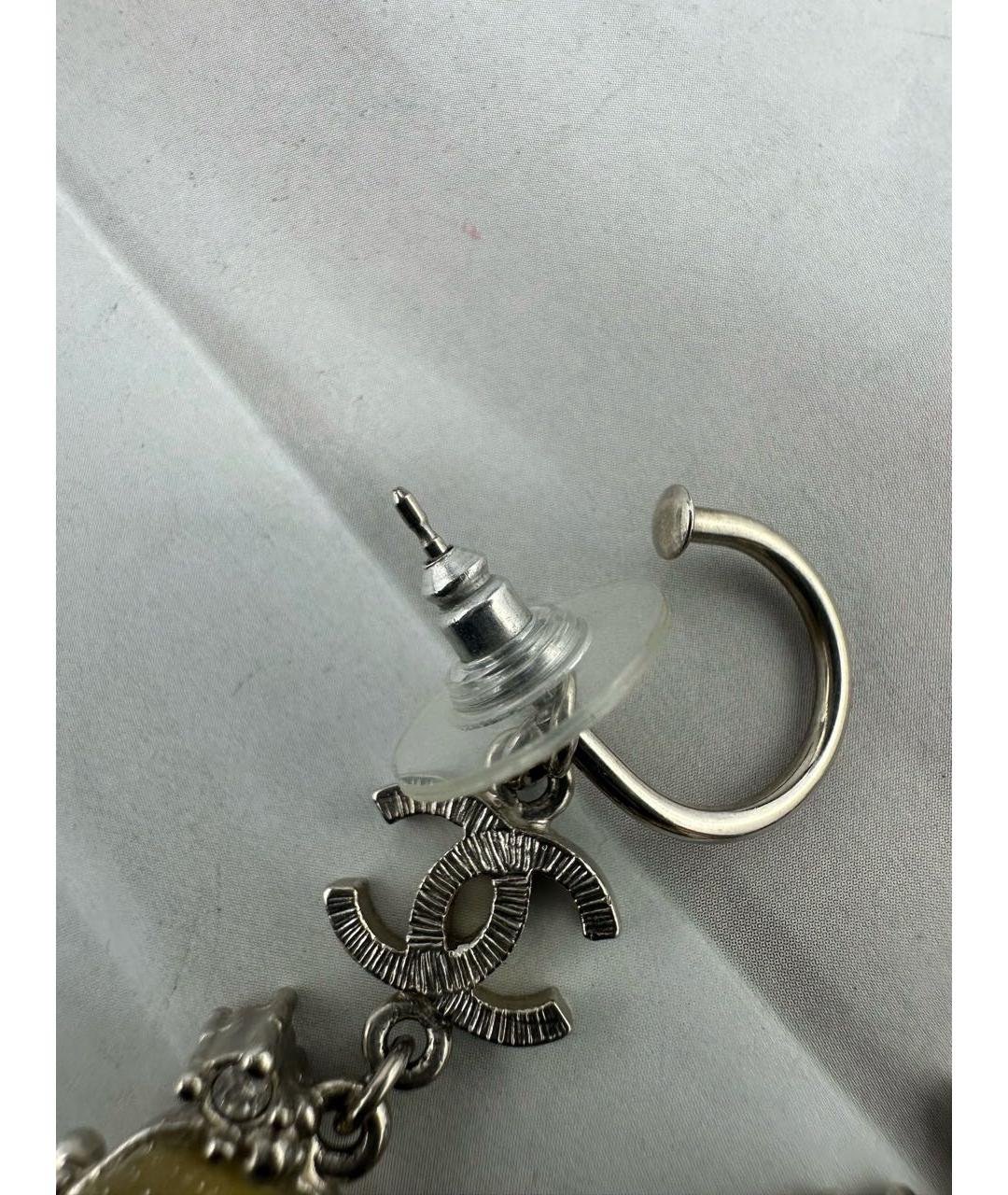 CHANEL Серебряные серьги, фото 4