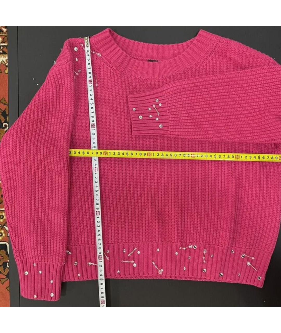 PINKO Фуксия хлопковый джемпер / свитер, фото 6