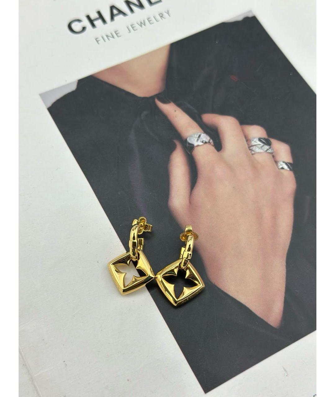 LOUIS VUITTON Золотые серьги, фото 9