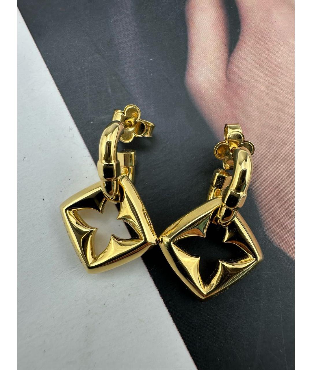 LOUIS VUITTON Золотые серьги, фото 4