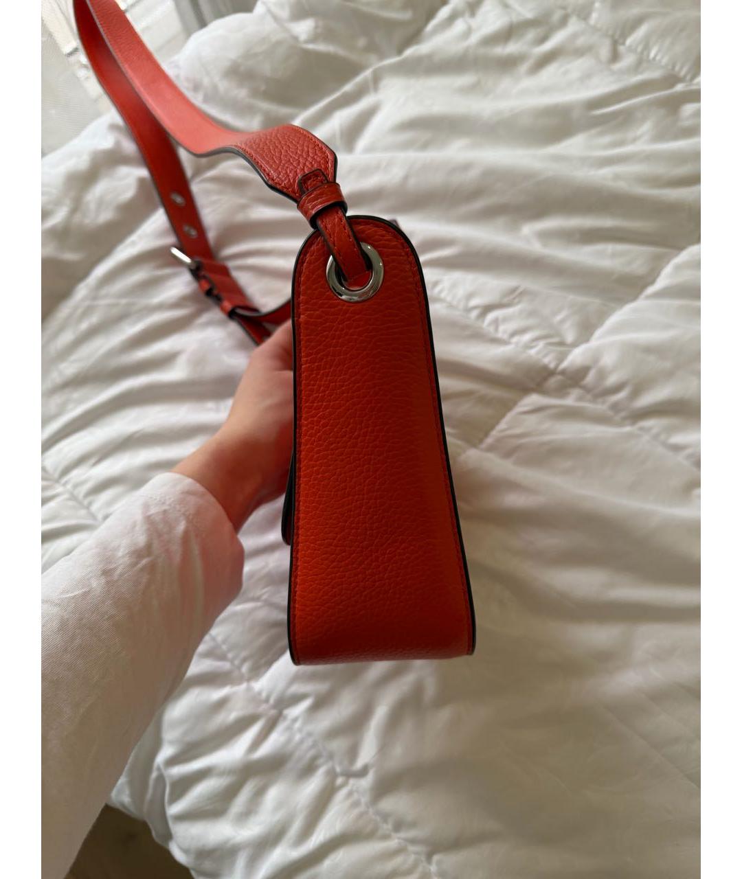COCCINELLE Красная кожаная сумка через плечо, фото 3