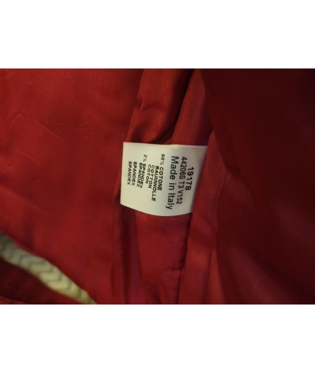 BLUMARINE Фуксия хлопко-эластановый костюм с брюками, фото 6