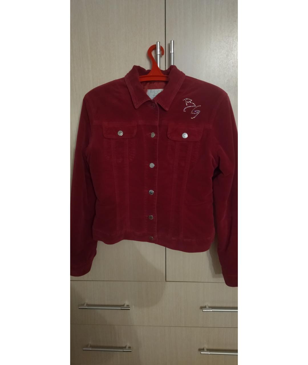 BLUMARINE Фуксия хлопко-эластановый костюм с брюками, фото 8