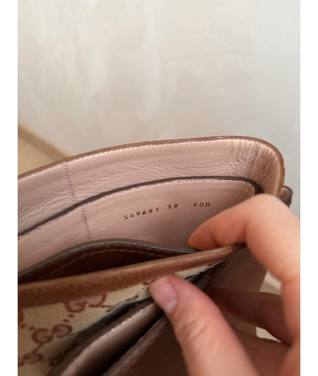 GUCCI Коричневые кожаные сапоги, фото 6