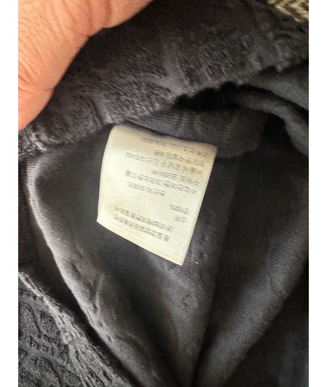 CHRISTIAN DIOR Темно-синяя хлопковая футболка, фото 4