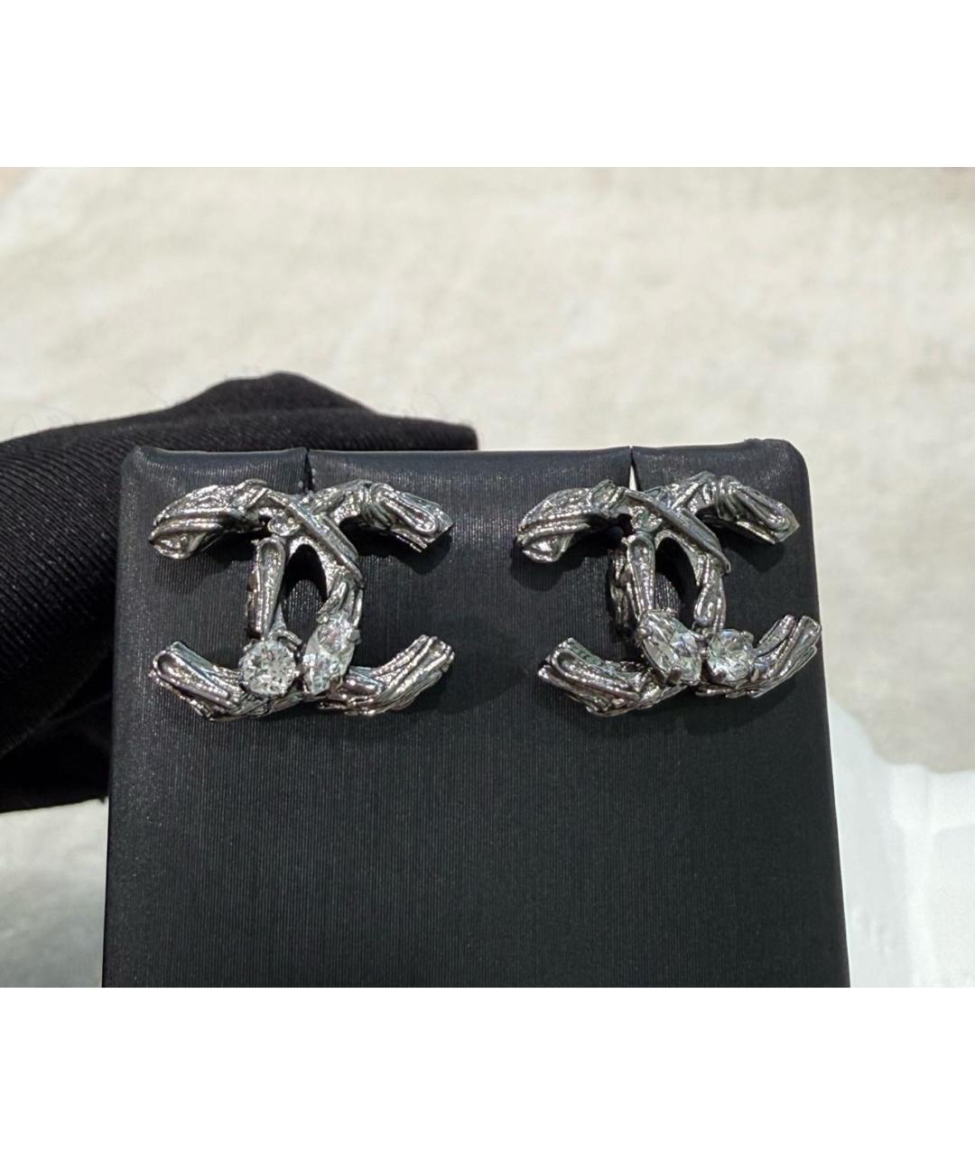 CHANEL Серебряные серьги, фото 7