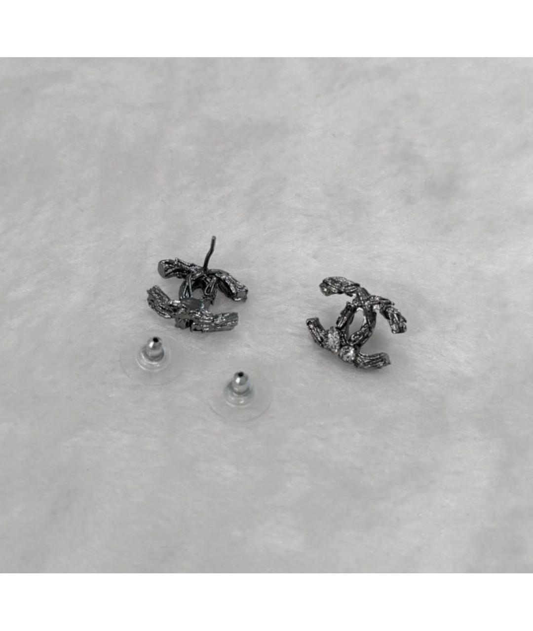 CHANEL Серебряные серьги, фото 3